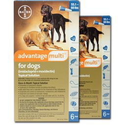 Advantage Multi for Dogs 55.1-88 lbs 12 Month